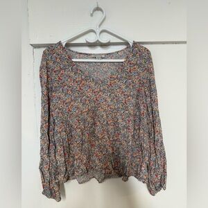 American Eagle Outfitters Multicolor Floral Blouse